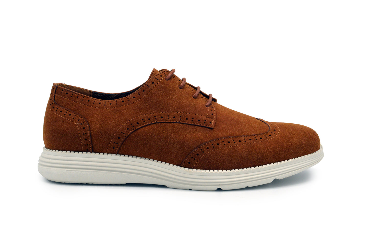 Lark Wingtip Oxford Shoes - Tan