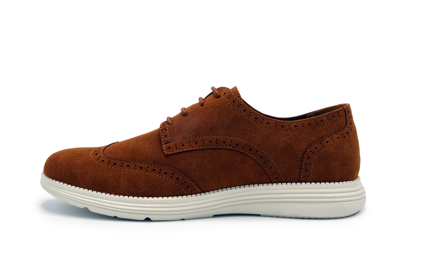 Lark Wingtip Oxford Shoes - Tan